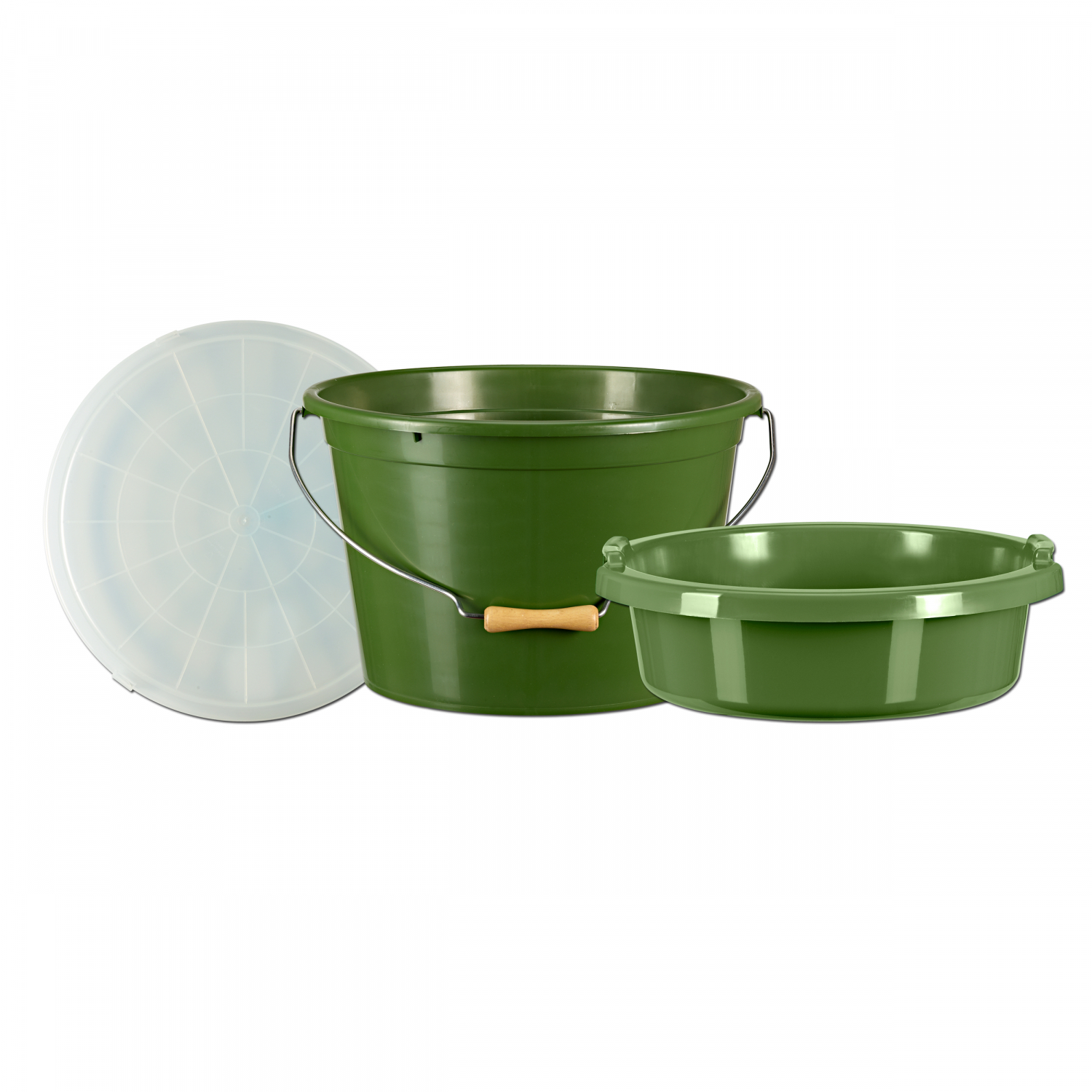 Kogha Set: Feed Bucket 25l + Lid + 8l Tray