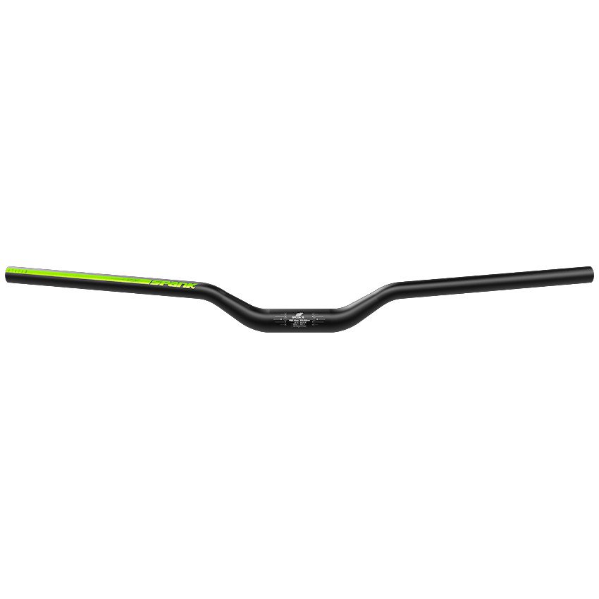 Spank Spoon 35 MTB Handlebar - shotpeen black/green