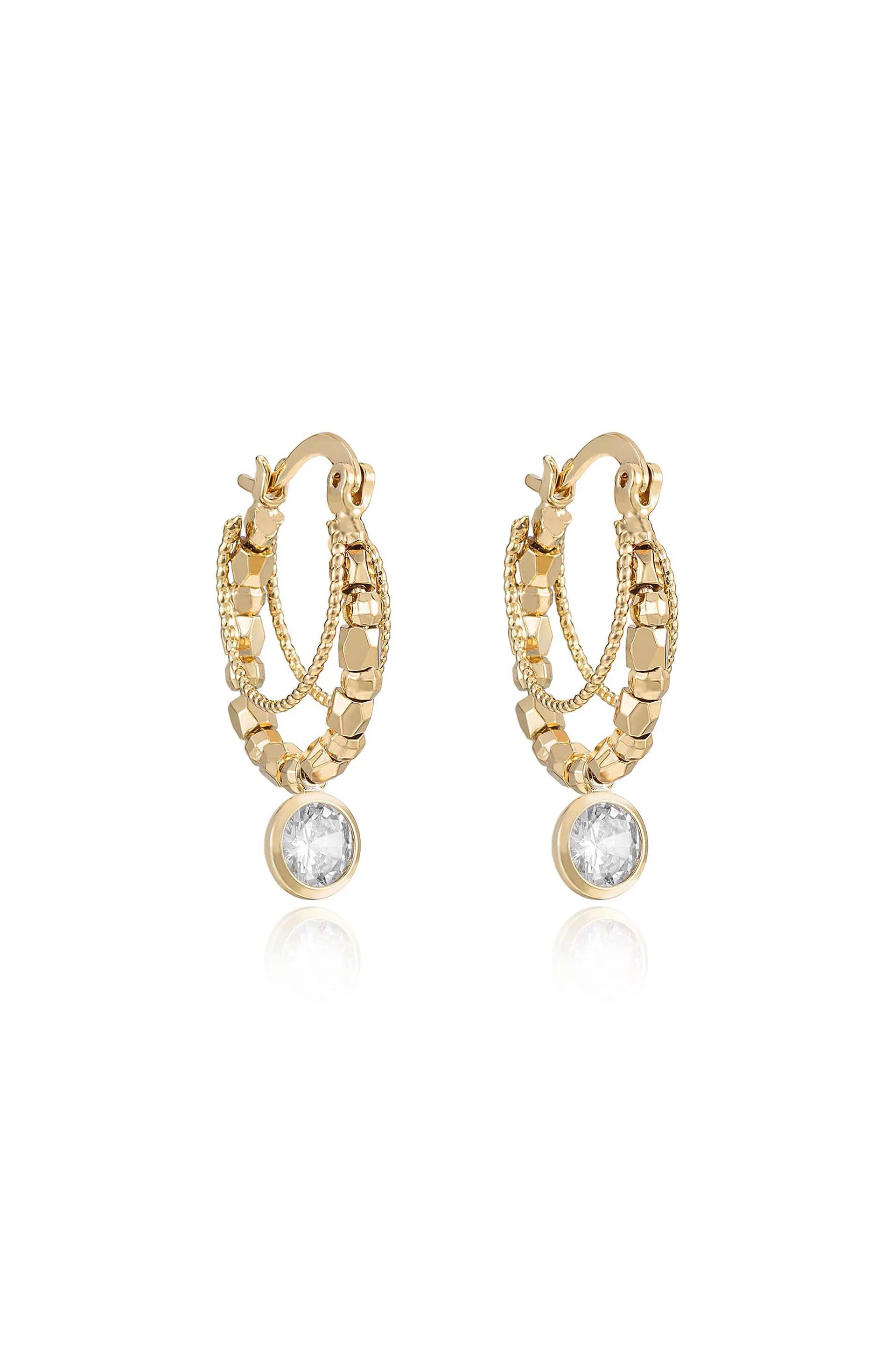 Boho Golden Hoop Earrings