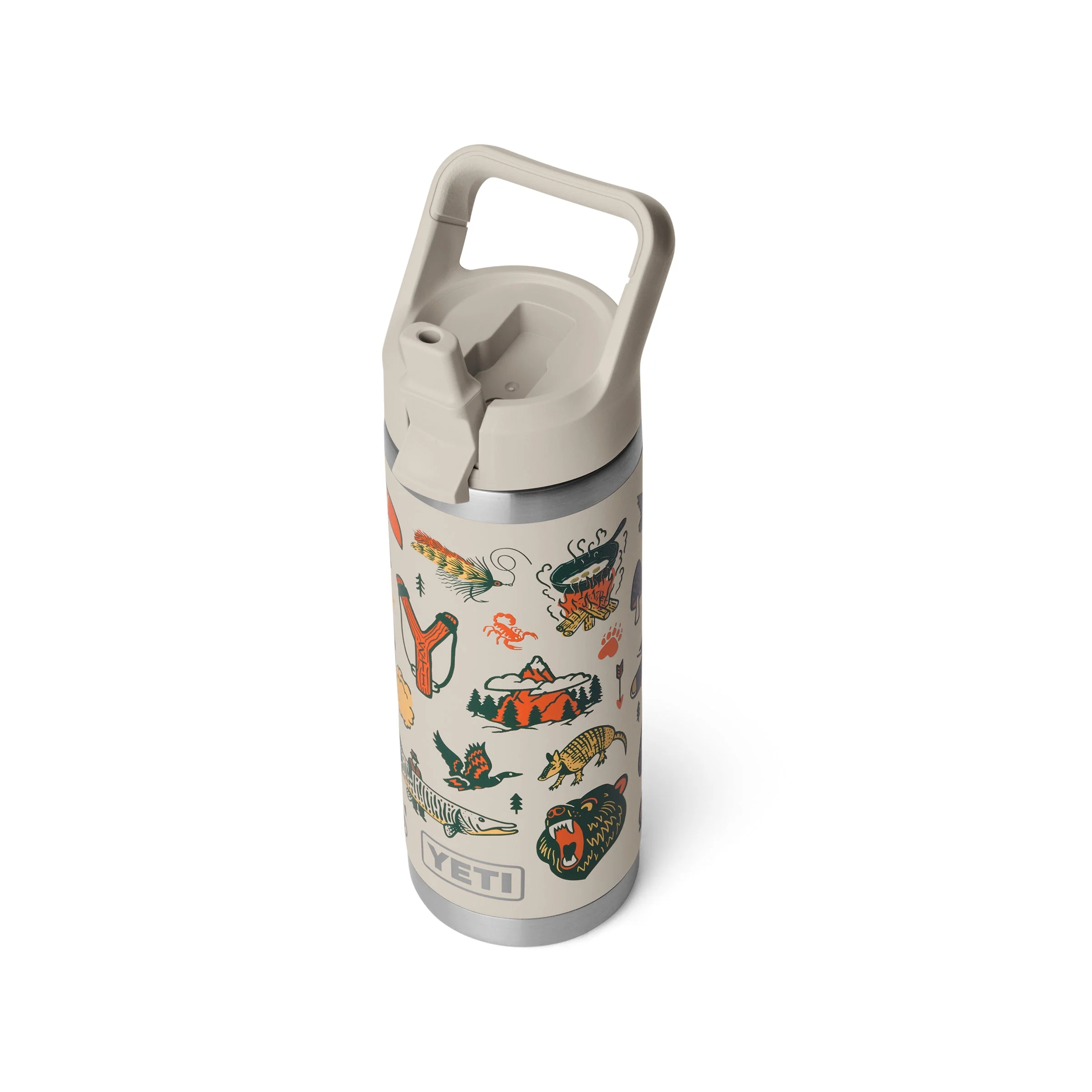 YETI Cape Summer Camp Rambler 18oz Straw Bottle