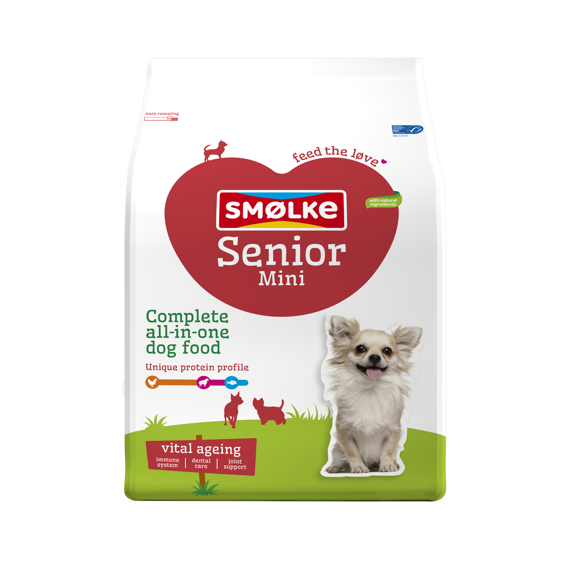 Smølke Senior Mini Chicken - 3kg