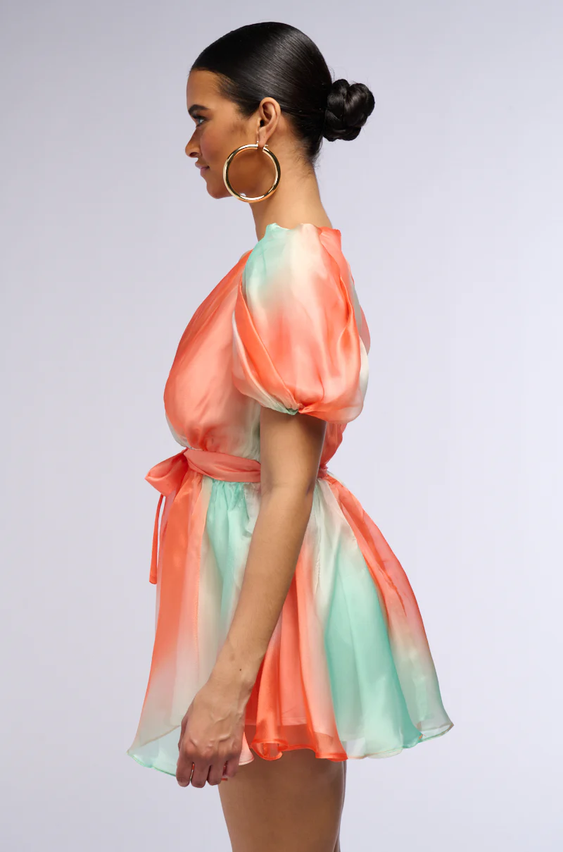 April Showers Chiffon Mini Dress