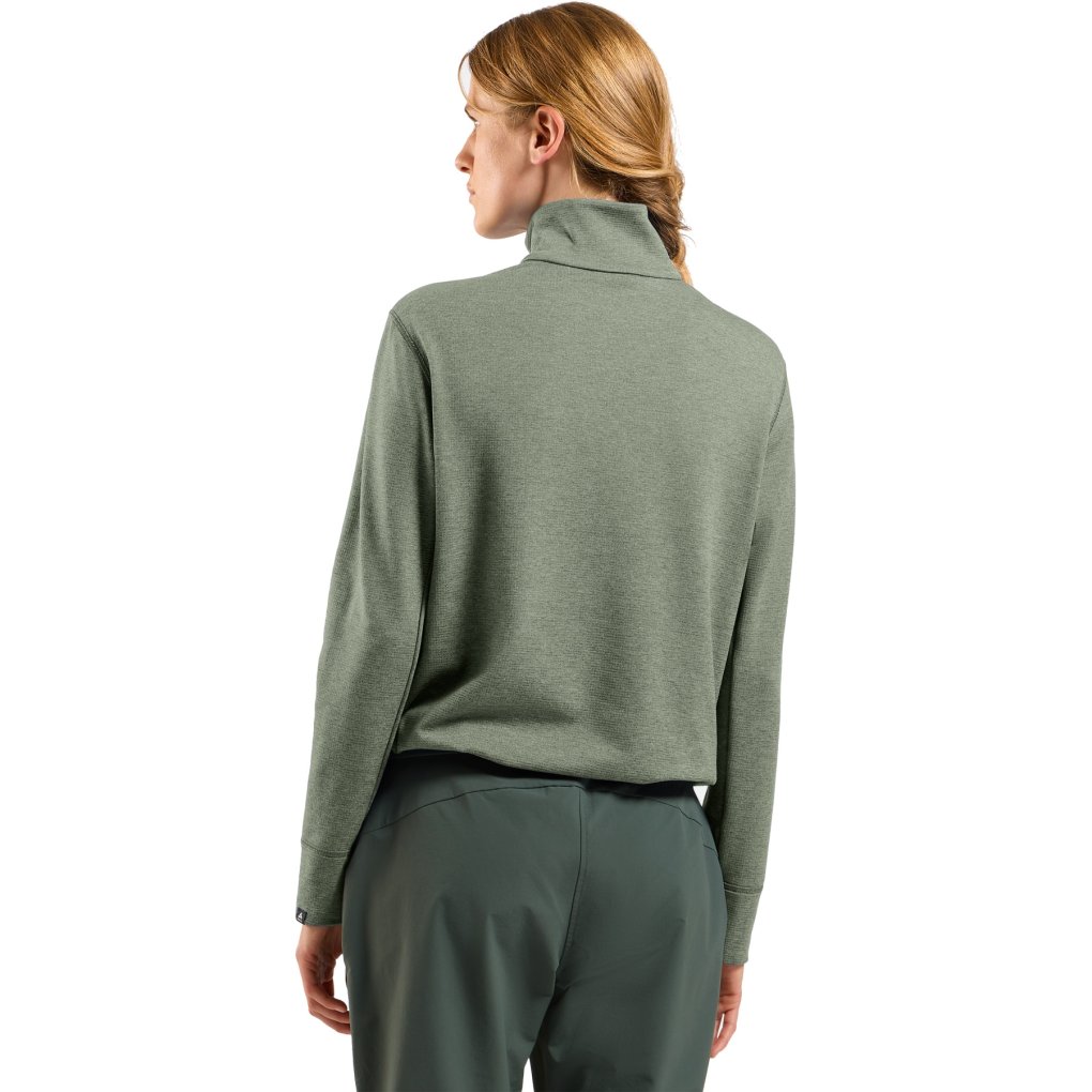 Odlo Essentials Grid Fleece Half-Zip Multisport Mid Layer Women - shadow melange