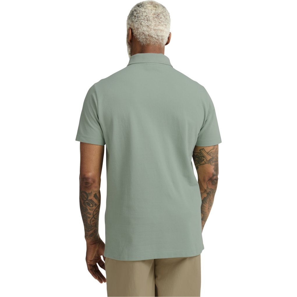 Jack Wolfskin Essential Polo Short Sleeve Poloshirt Men - green zinnia