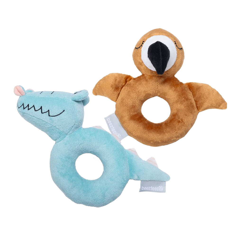 Beeztees Puppy Rattle - Flamingo
