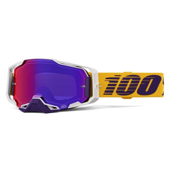 100% ARMEGA DIFENBAK cross mask - Mirror Violet 2026 - White / YellowRef: CE1604 / 50005-10050