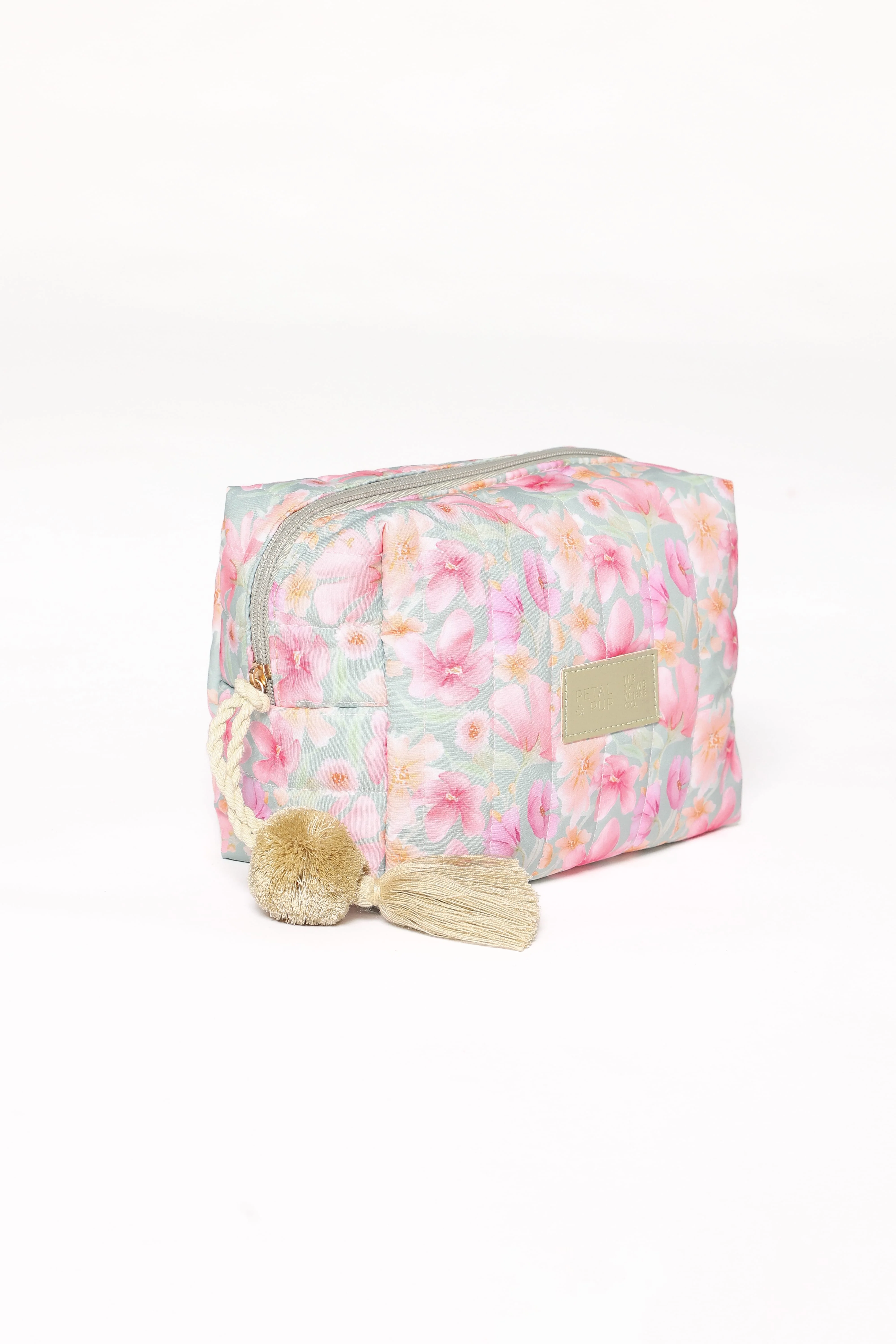 Cosmetic Case - Sage Wildflowers