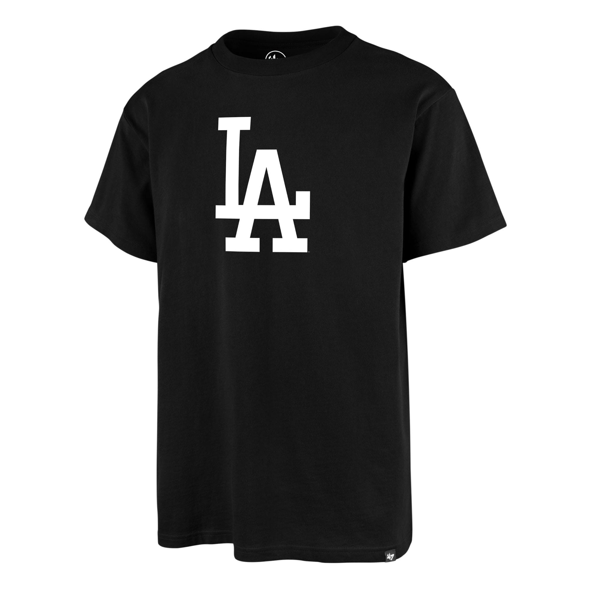 Los Angeles Dodgers Alternate Logo Backer '47 Echo MLB T-Shirt Black