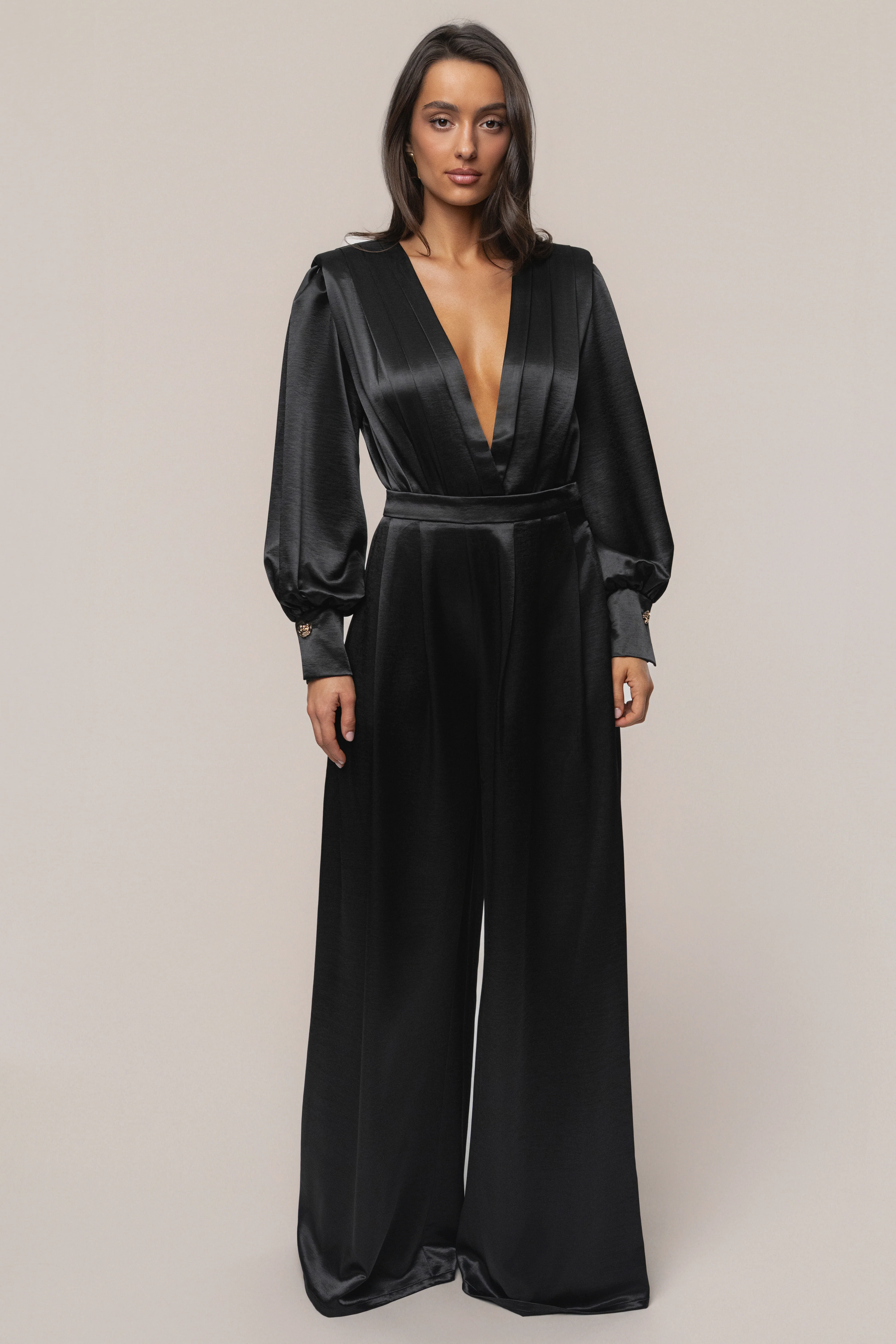 Black Satin Radiance Bodysuit
