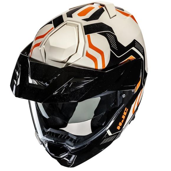 Casque modulable HJC I80 - VELLY - Blanc / OrangeRef : HJ1338