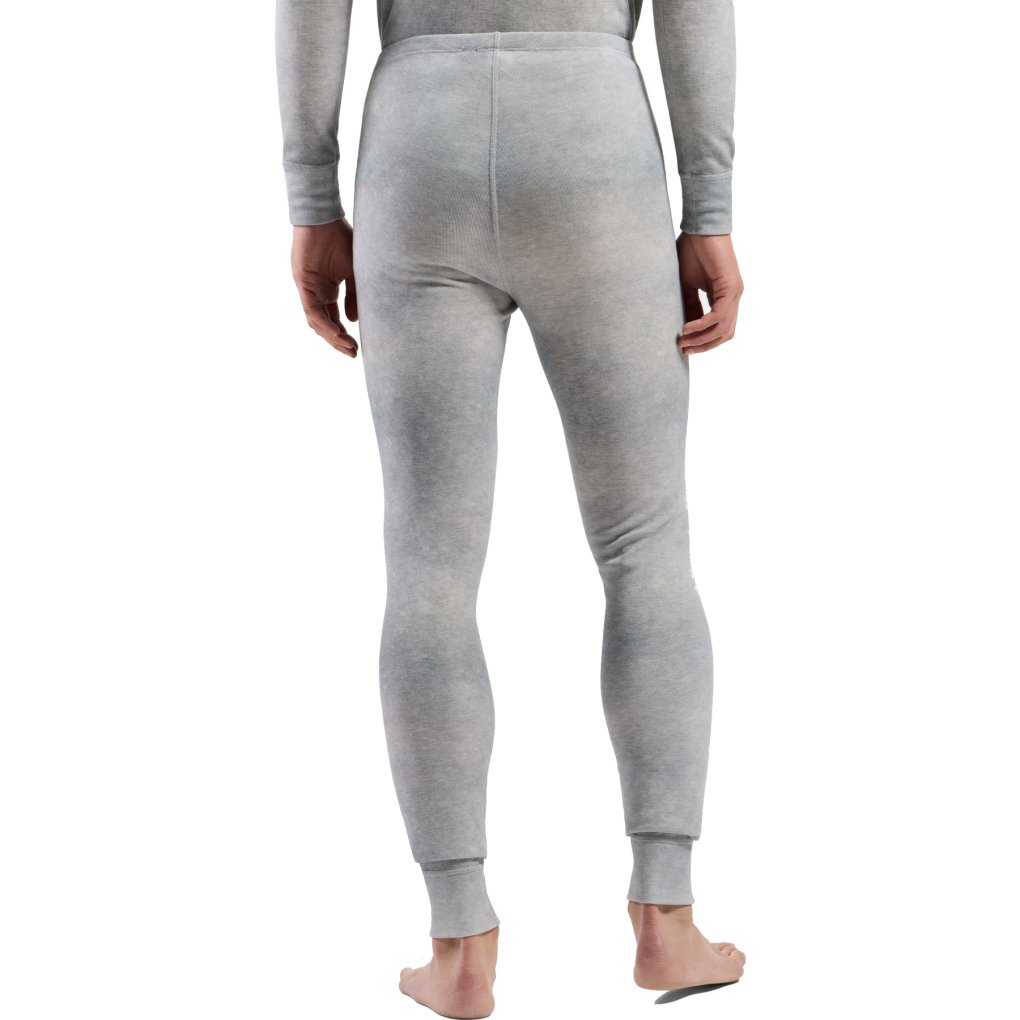 Odlo x POW Collective Voices Active Warm Print Base Layer Bottoms Men - odlo silver grey
