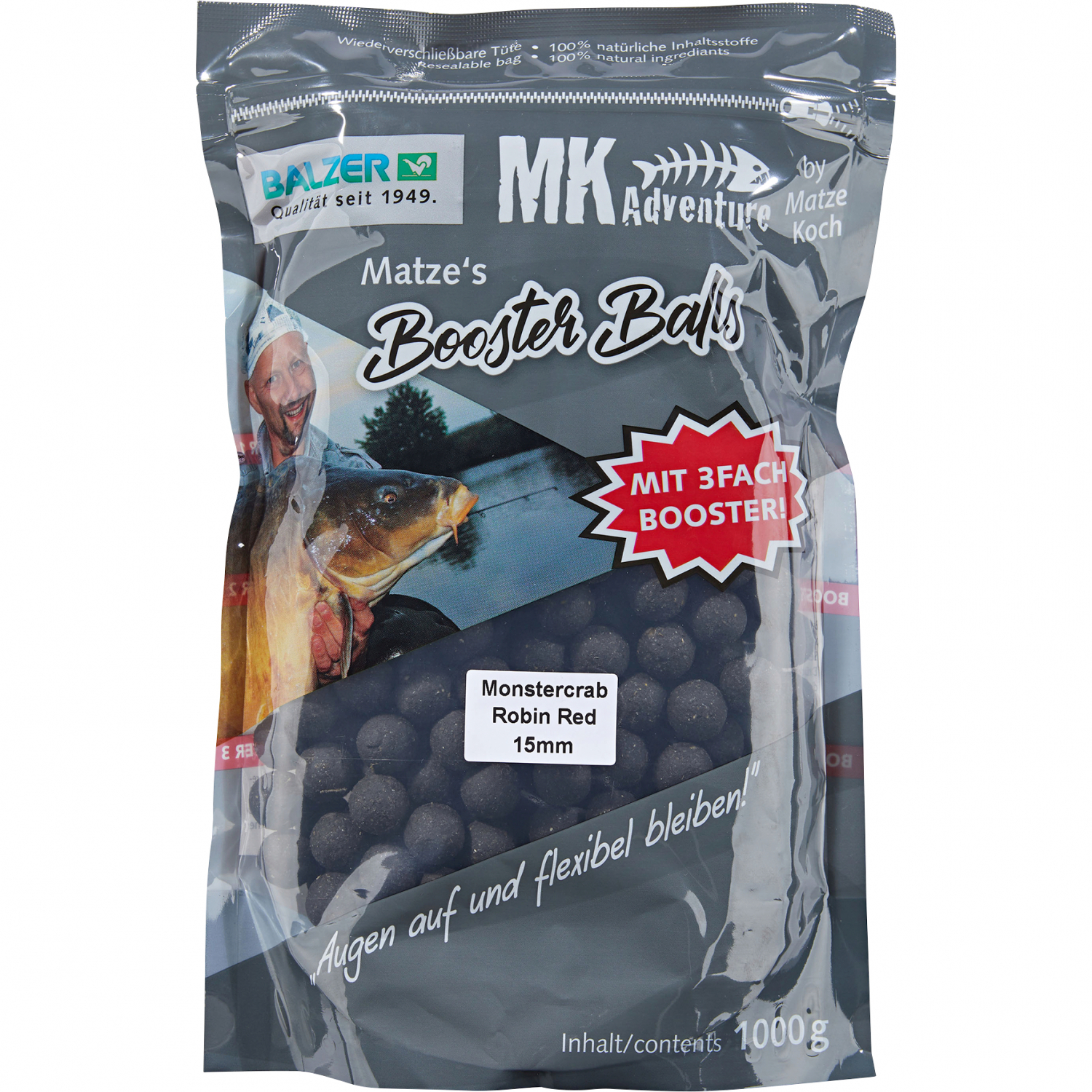 Matze Koch Boilies MK Adventure Booster Balls (Monstercrab\/Robin Red)