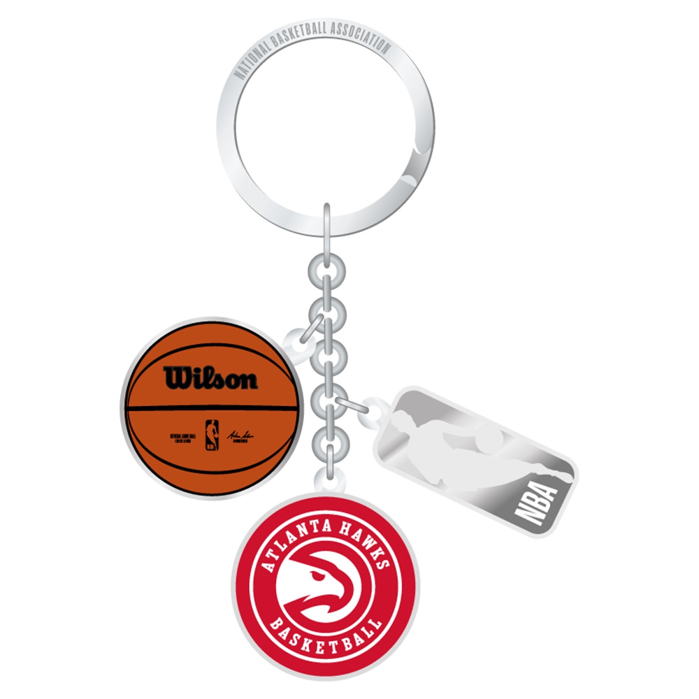 Atlanta Hawks NBA Charm Key Ring