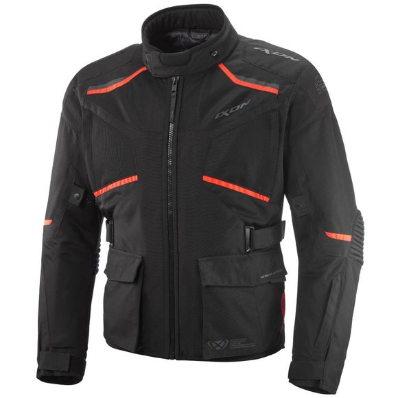 Ixon Midgard Air C-Size Motorcycle Jacket - Black / RedRef: IX1970