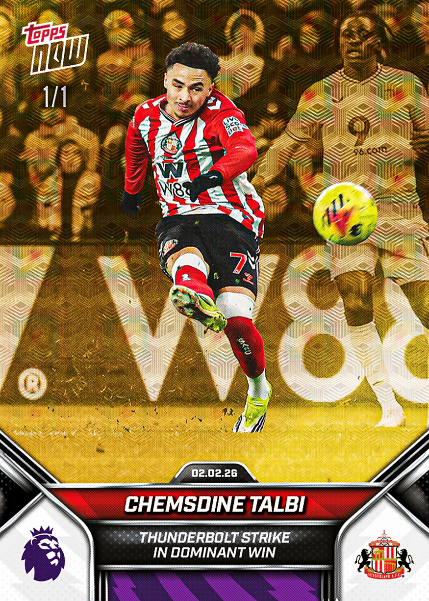 Chemsdine Talbi - 2025-26 Premier League Topps NOW® - Card 127 - PR: 459