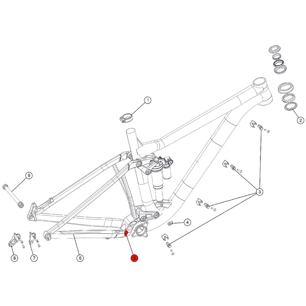 BMC Anti Chainsuck Plate for Trailfox 02 / 03 (MY 2018) - 301187 - silver