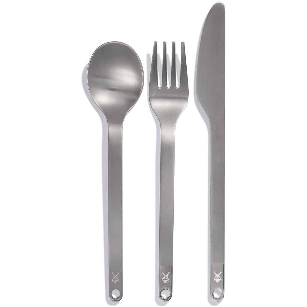 Hydro Flask Flatware Set - Cutlery - Stainless / Pouch Black