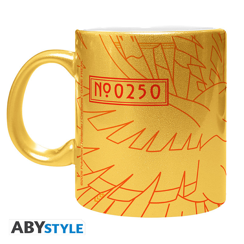 POKEMON Mug with gold finish Ho-Oh