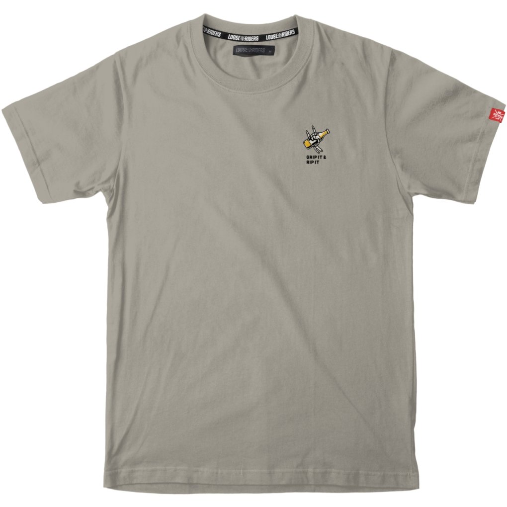 Loose Riders Beer Now Tech Tee Men - Good Times Tan