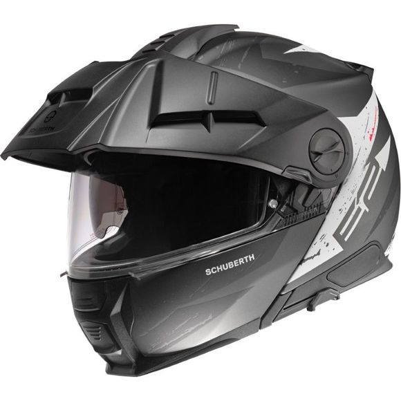 Casque modulable Schuberth E2 EXPLORER - Gris / NoirRef : SE0275-C280