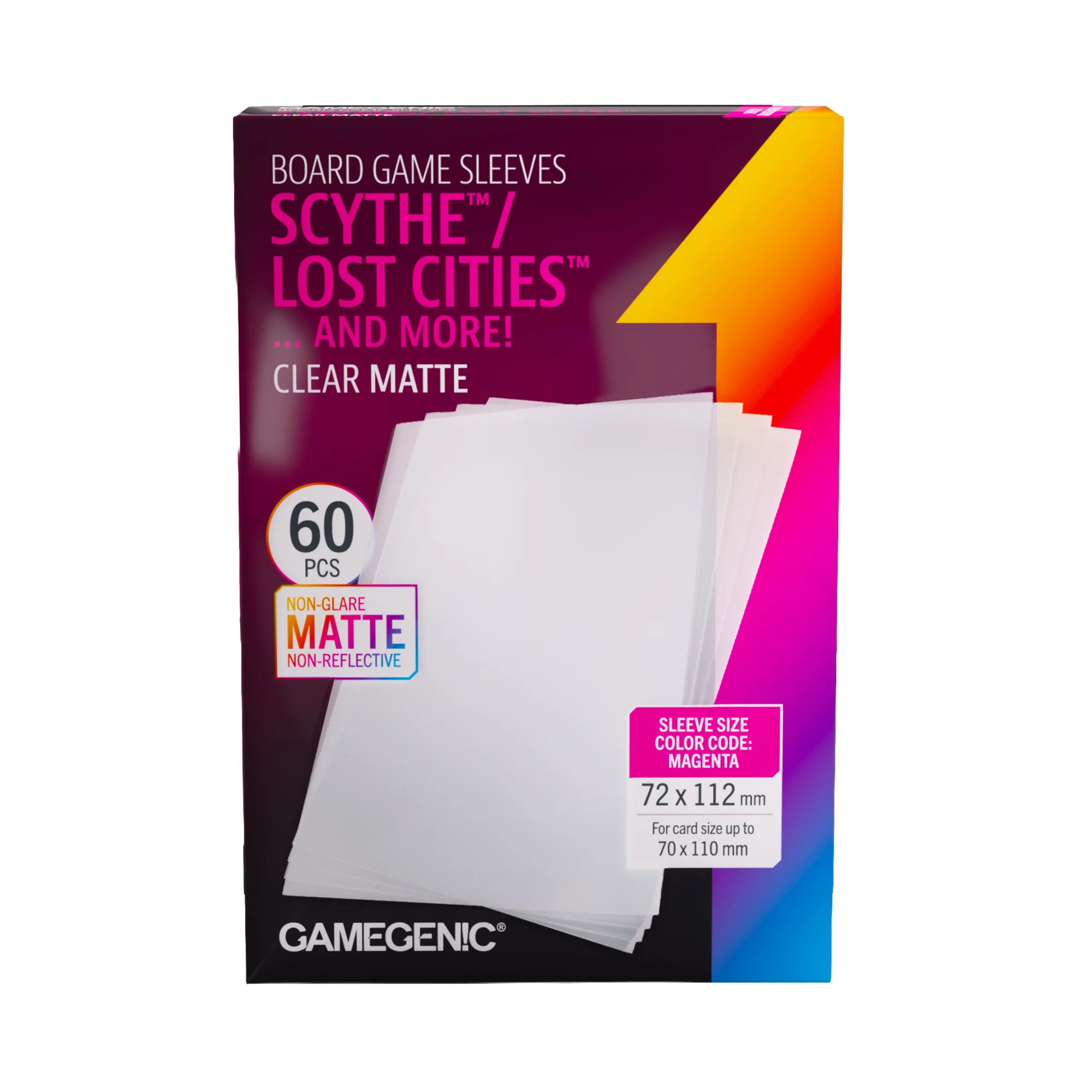 Board Game Sleeves Scythe Clear Matte