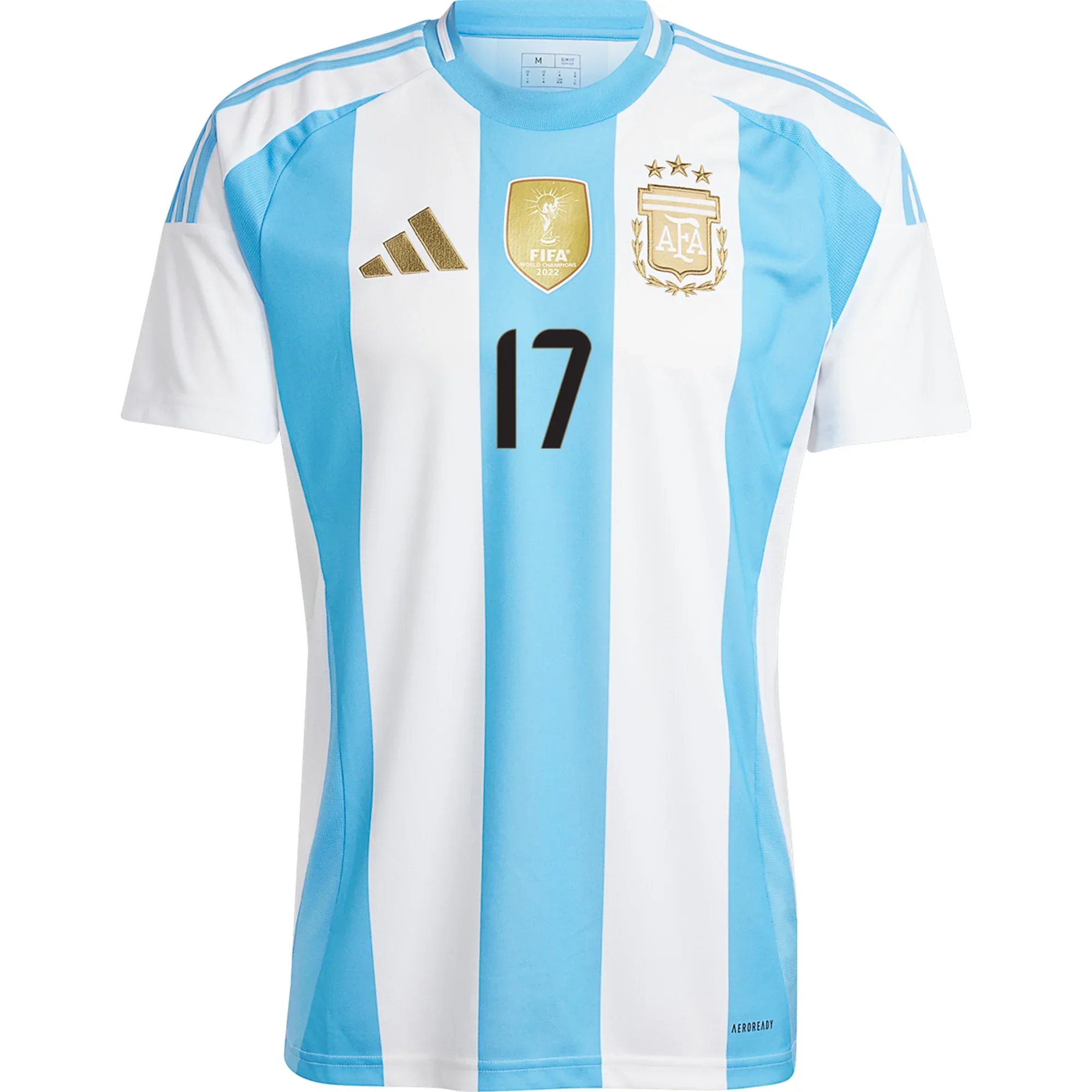 Argentina Alejandro Garnacho Home Jersey 24/25 (White/Blue Burst)
