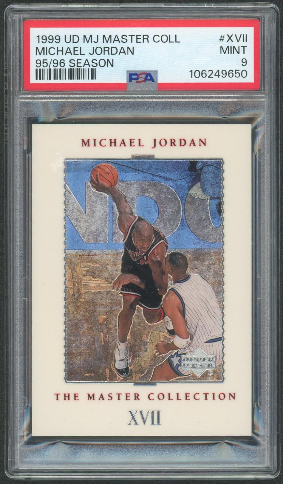 1999 UD Master Collection Michael Jordan #XVII /500 PSA 9