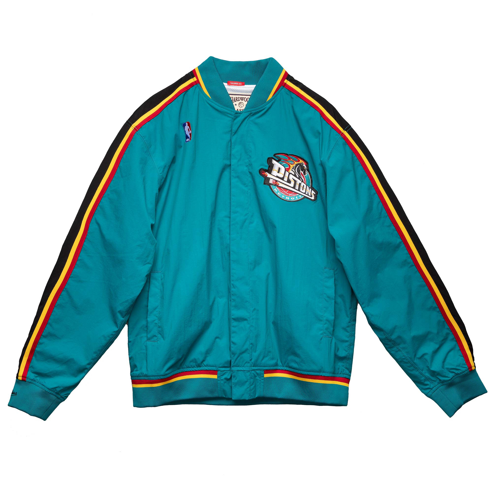 Detroit Pistons 1997-98 Authentic Warm Up NBA Jacket Teal