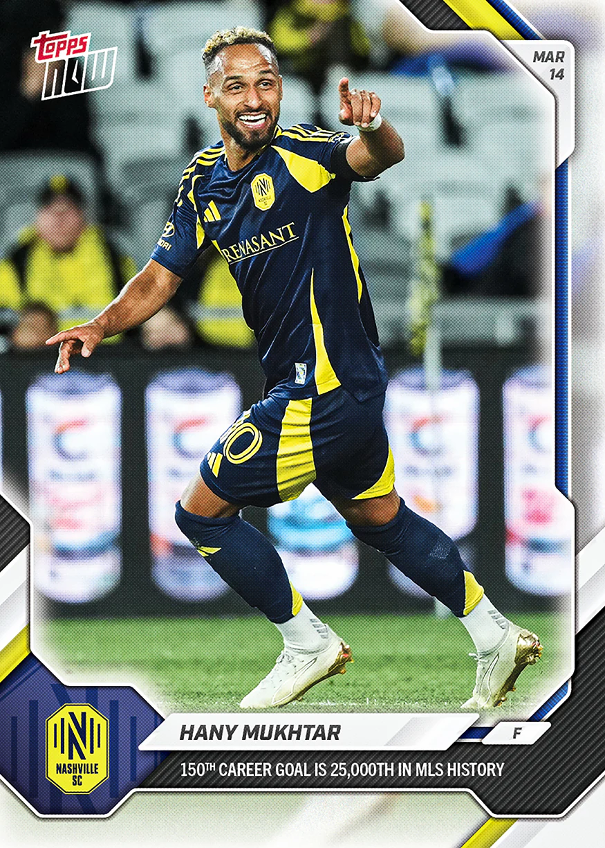 Hany Mukhtar - 2026 MLS Topps NOW® - Card 14 - PR: 301