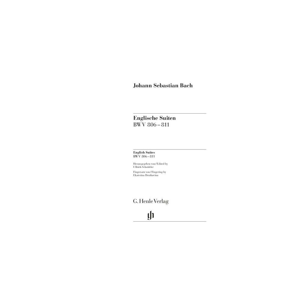 Henle Verlag Bach Englische Suiten – Thomann Ireland