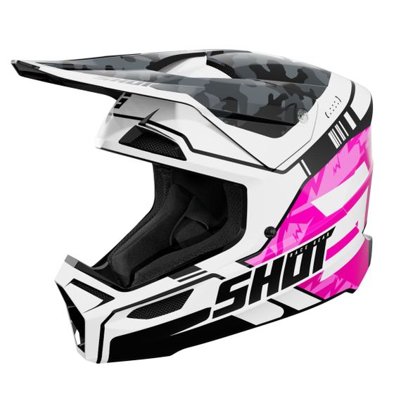 Casque cross Shot FURIOUS ENFANT - FLASH - RoseRef : SO3006