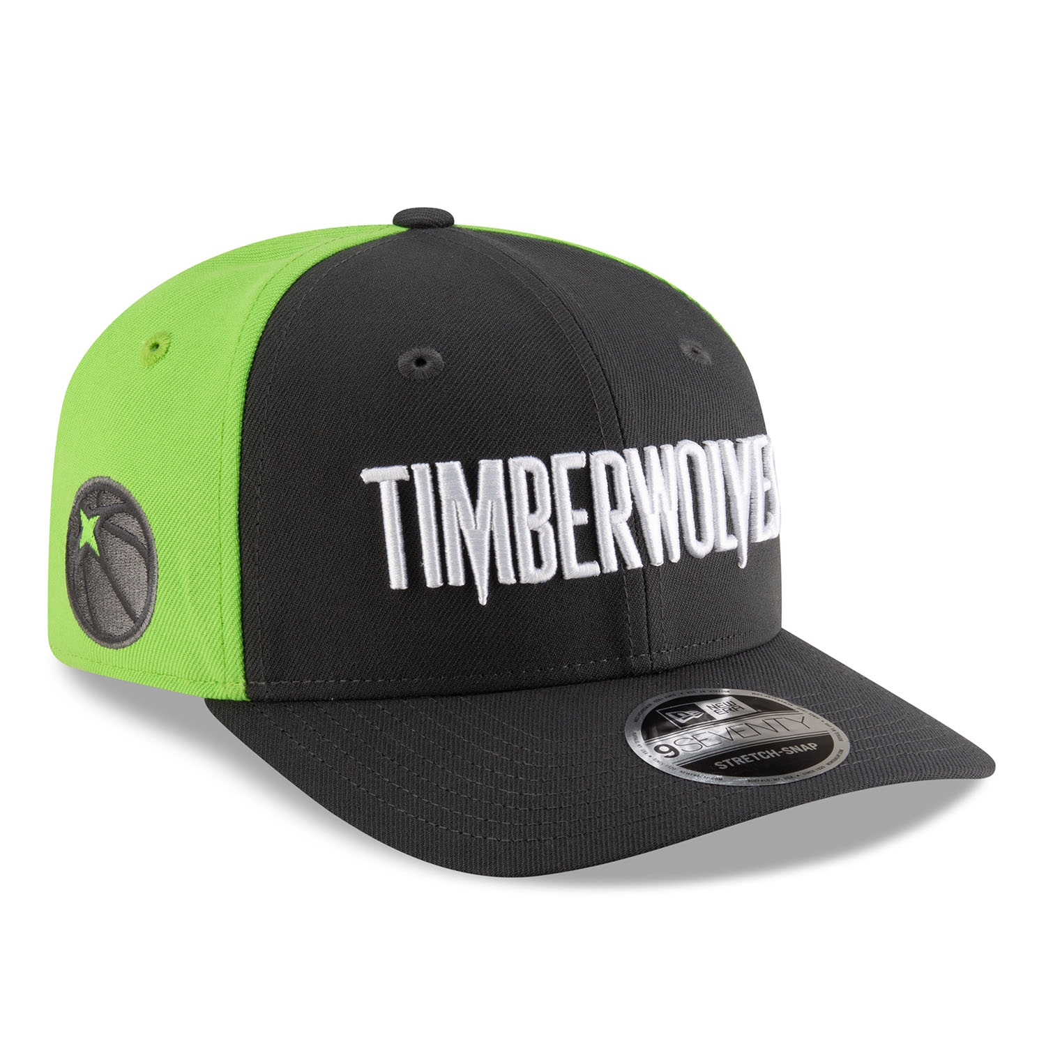 Minnesota Timberwolves 2025-26 NBA Statement Stretch-Snap 9SEVENTY Cap Gray