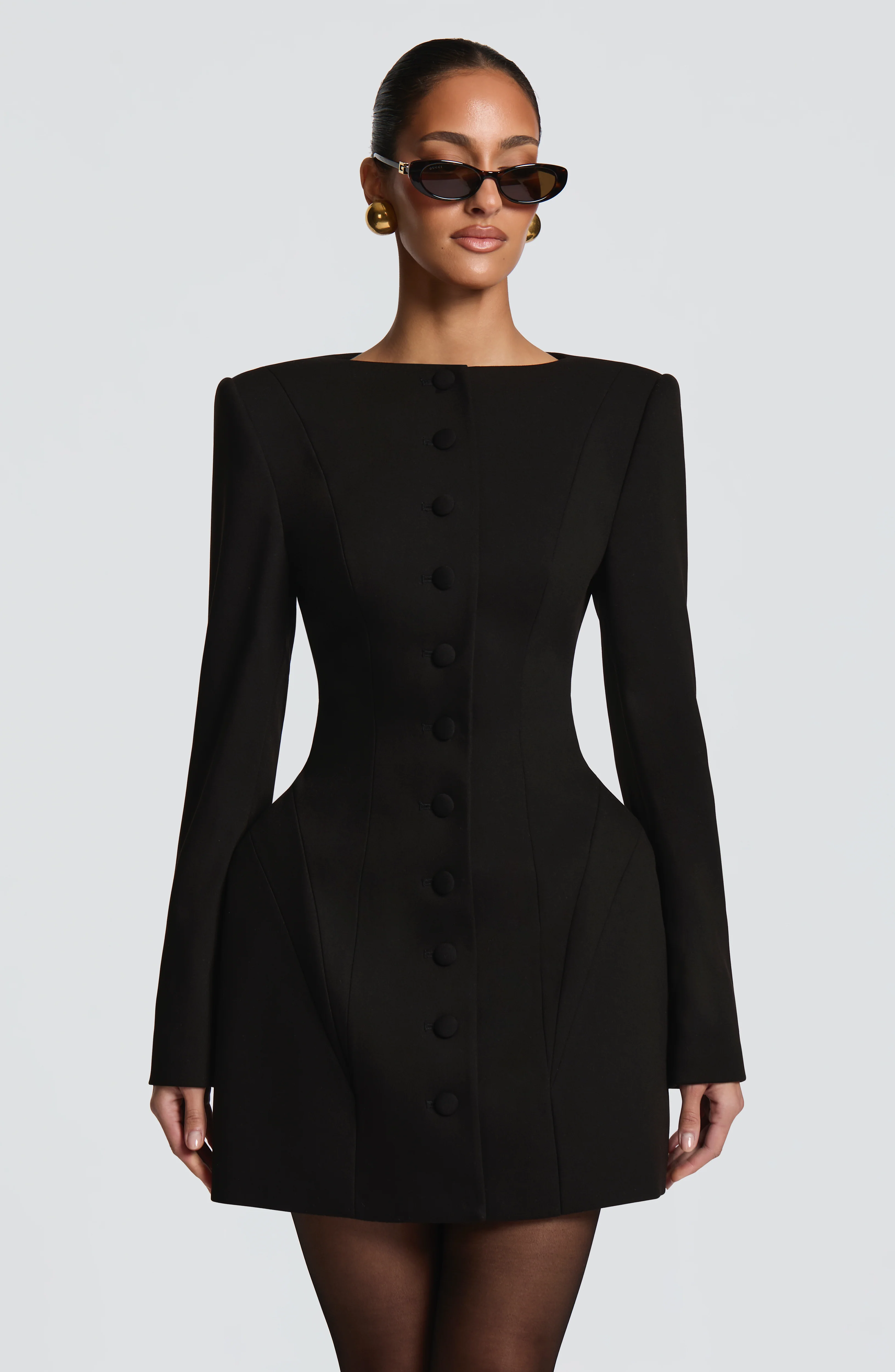Azzurra Mini Dress - Black