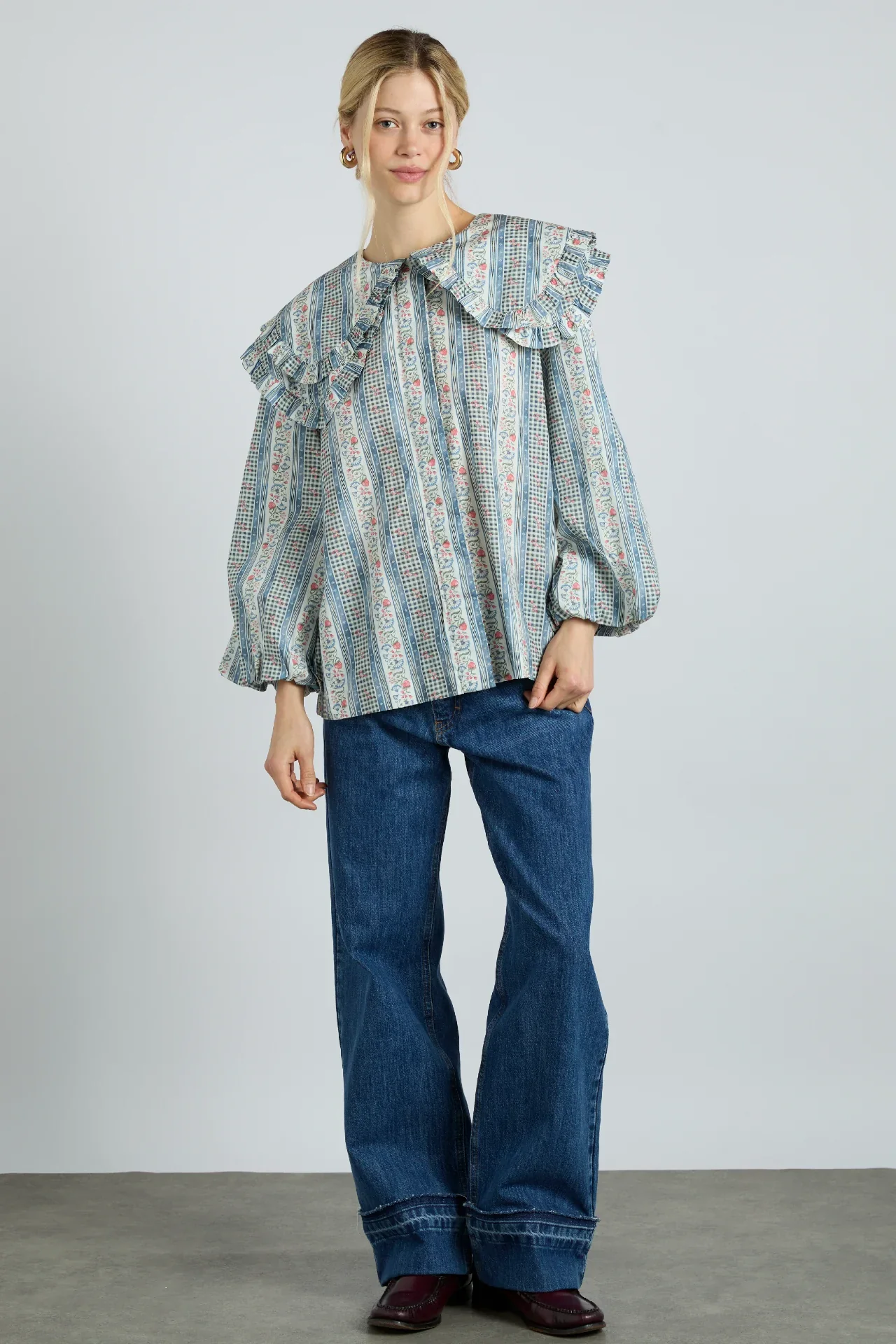 lois blouse - wallpaper floral