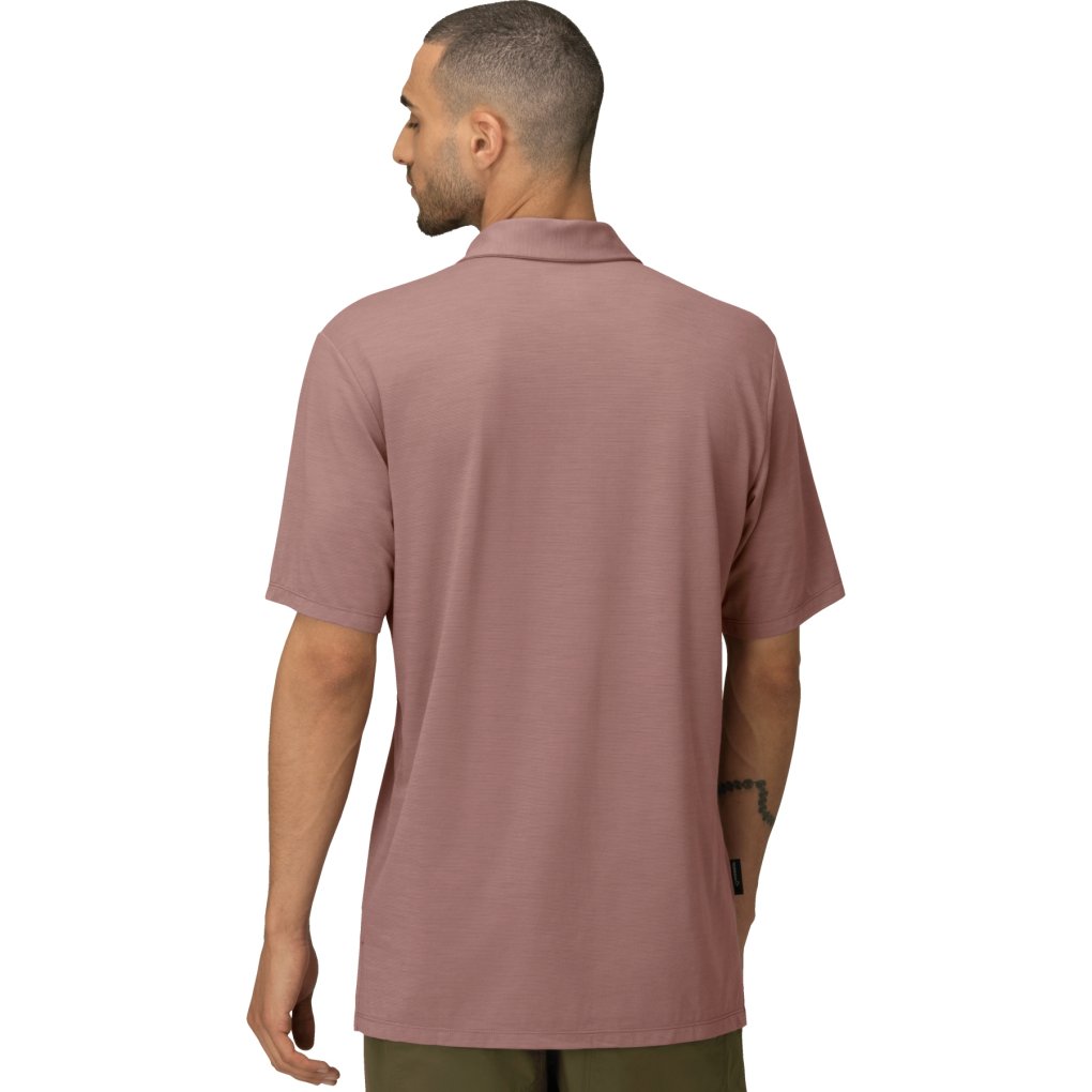 Norrona femund equaliser merino Polo Shirt Men - Grape Shake