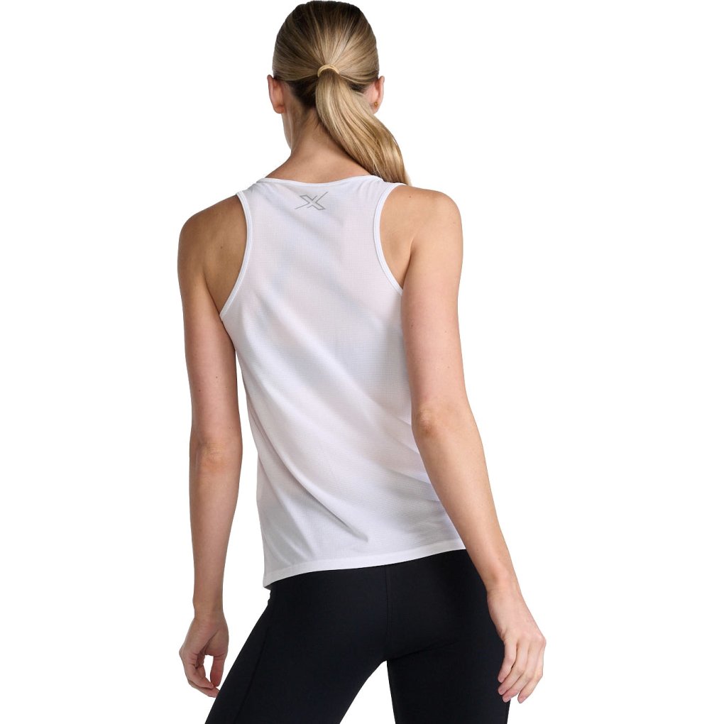 2XU Aero Singlet Women - white/silver reflective