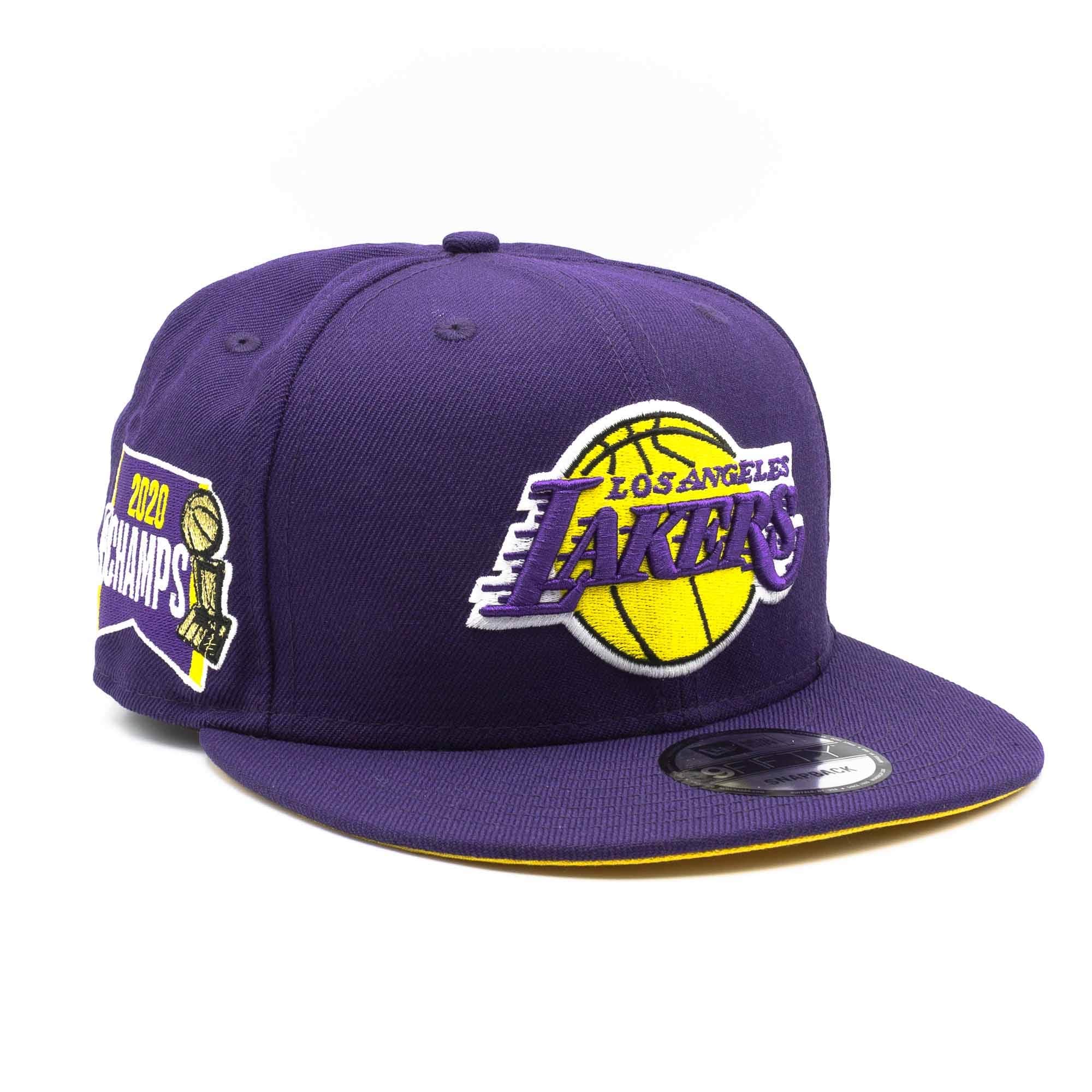 Los Angeles Lakers 2020 NBA Champs New Era 9FIFTY Snapback NBA Cap Purple