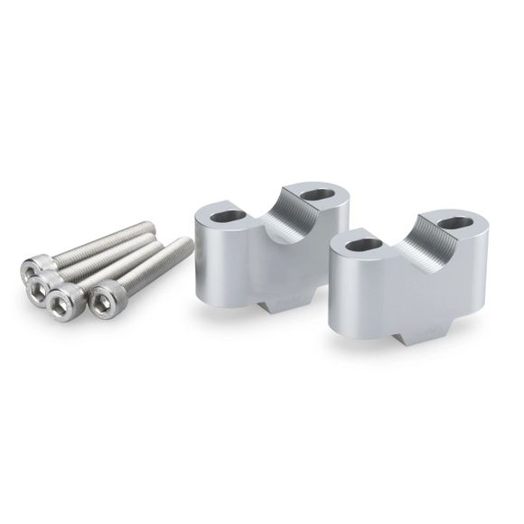 Puig Handlebar Risers 30mm High 22mm Diameter Universal - GrayRef: PUI1012