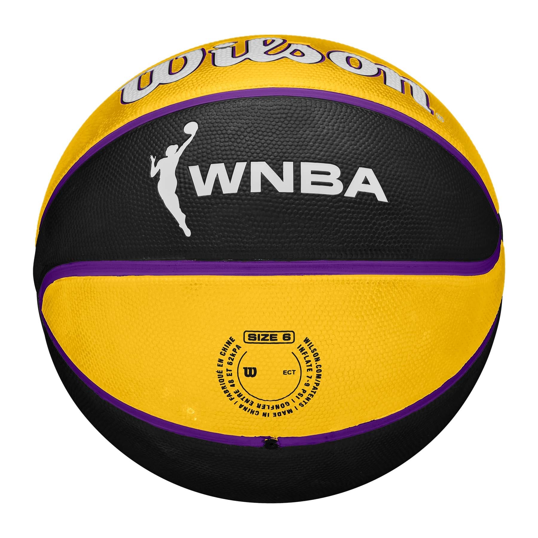 Los Angeles Sparks Wilson Team Tribute WNBA Basketball (Size 6)