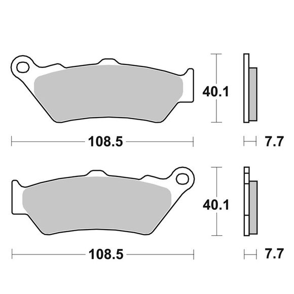 SBS 674HS Sinter Sintered Metal front brake padsRef: 674HS / 674070