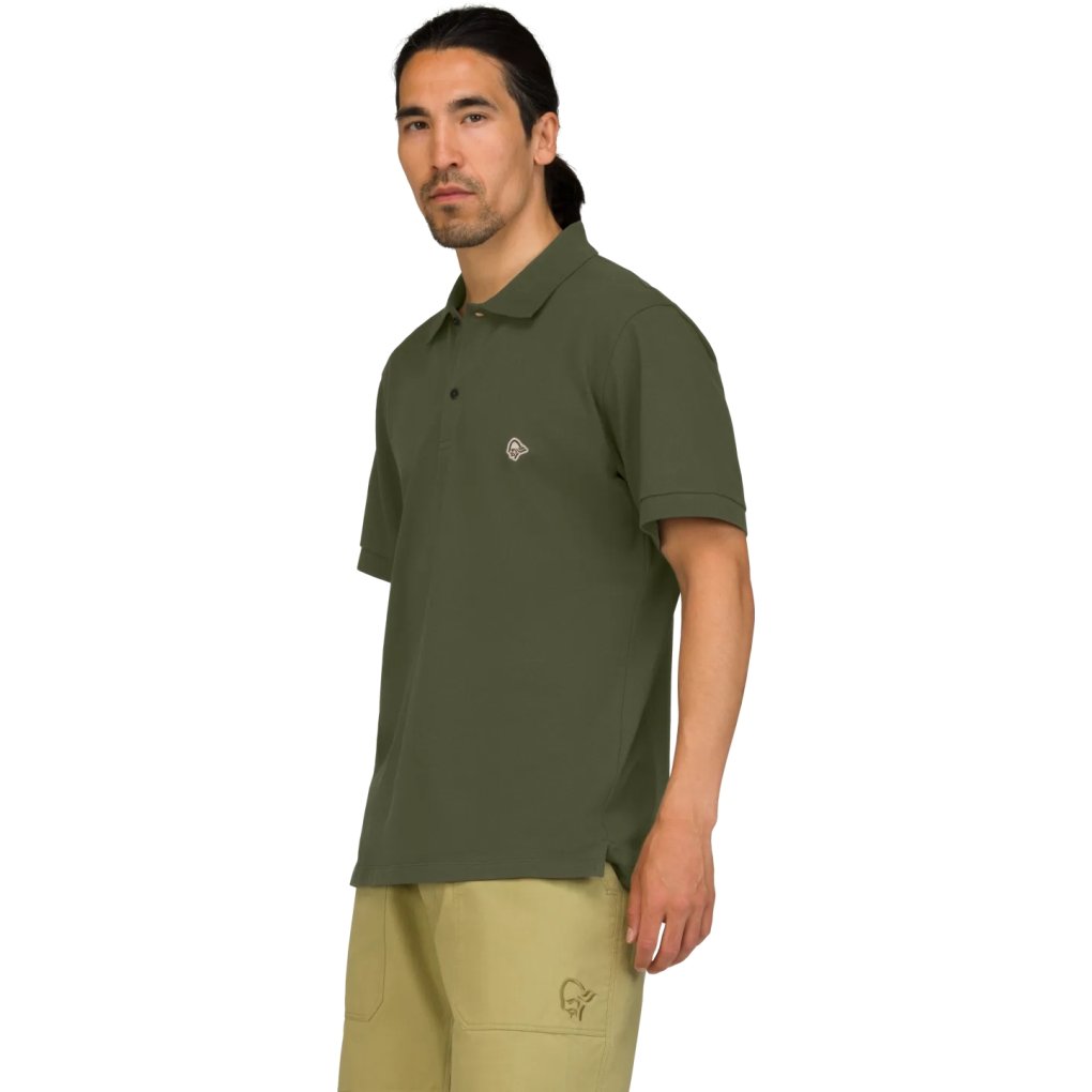 Norrona femund cotton Polo Shirt Men - Olive Night
