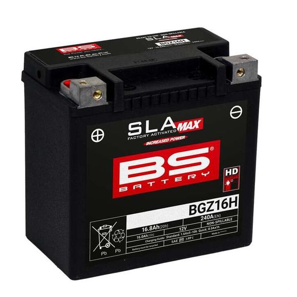 Battery BS Battery SLA MAX BGZ16H (FA) firm Type Acid Maintenance free/ready to useRef: BSB0009 / 1125737