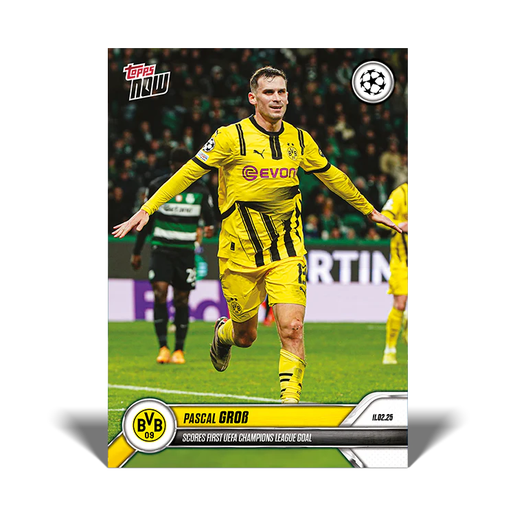 Pascal Groß - Scores first UEFA Champions League goal - 24/25 UCL Topps NOW® Card 97