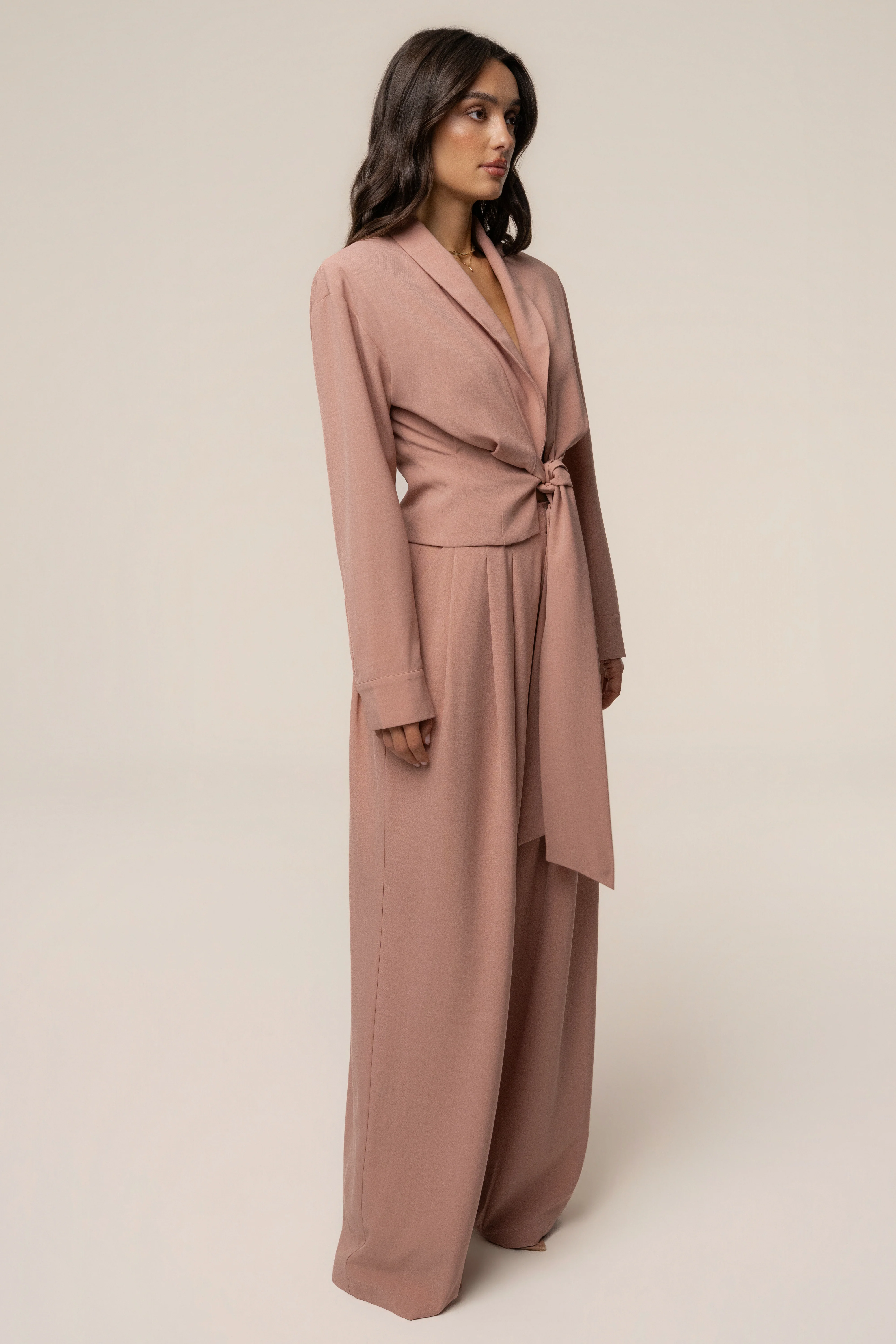 Mauve Estate Wrap Top