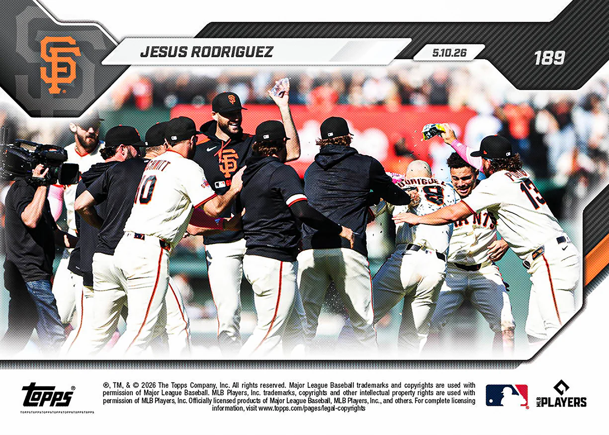 Jesus Rodriguez - 2026 MLB Topps NOW® - Card 189