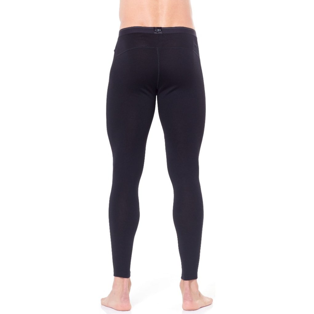 Icebreaker Merino 260 Tech Thermal Leggings with Fly Men - Black/Monsoon
