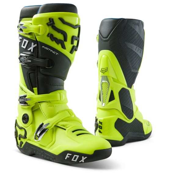 Fox INSTINCT 2.0 2024 cross Boots - Yellow / BlackRef: FX3726-C51274