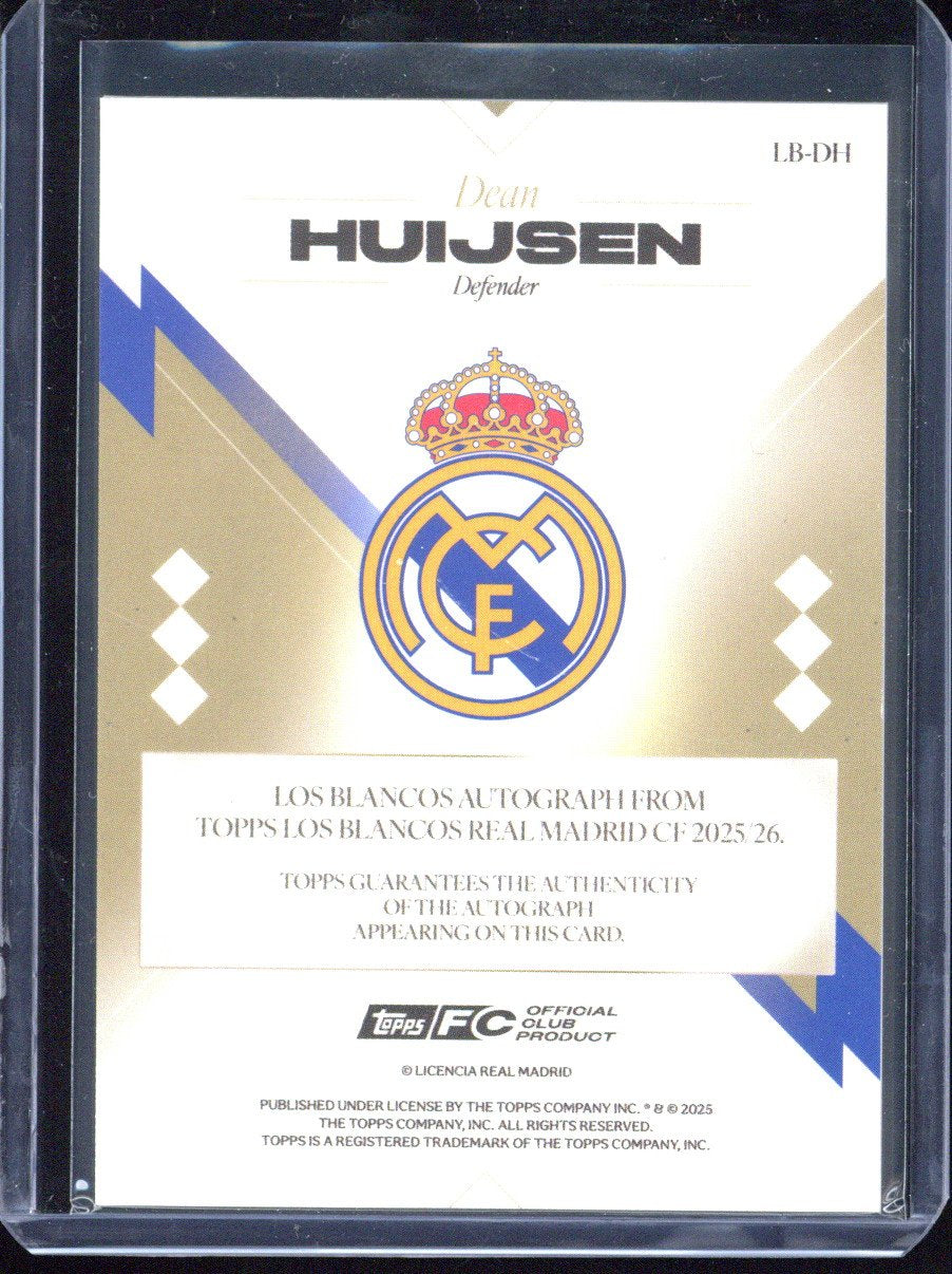 2025-26 Topps Los Blancos Dean Huijsen Autograph
