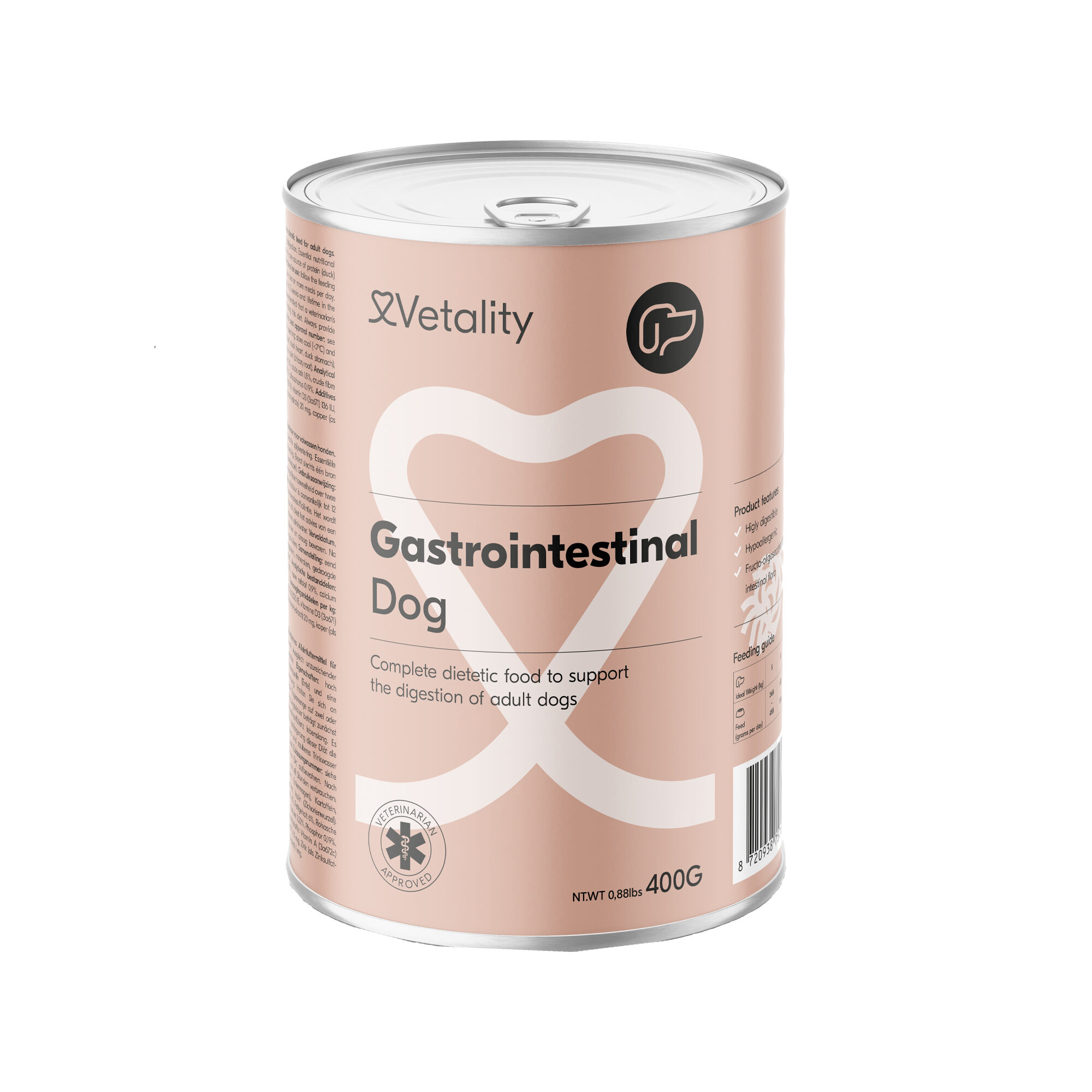 Vetality Gastrointestinal Dog Wet - 6 x 400 g