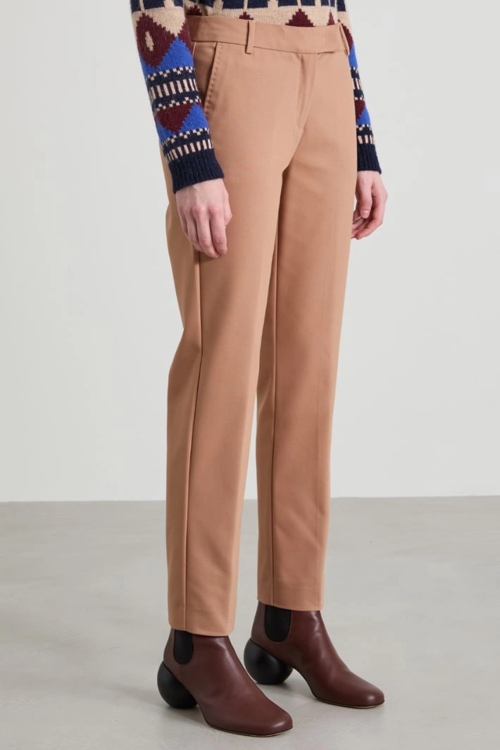 Cigarette trousers - CAMEL